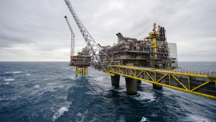saltwater corrosion on offshore oil platforms