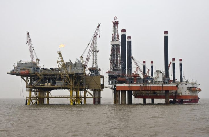 saltwater corrosion on offshore oil platforms