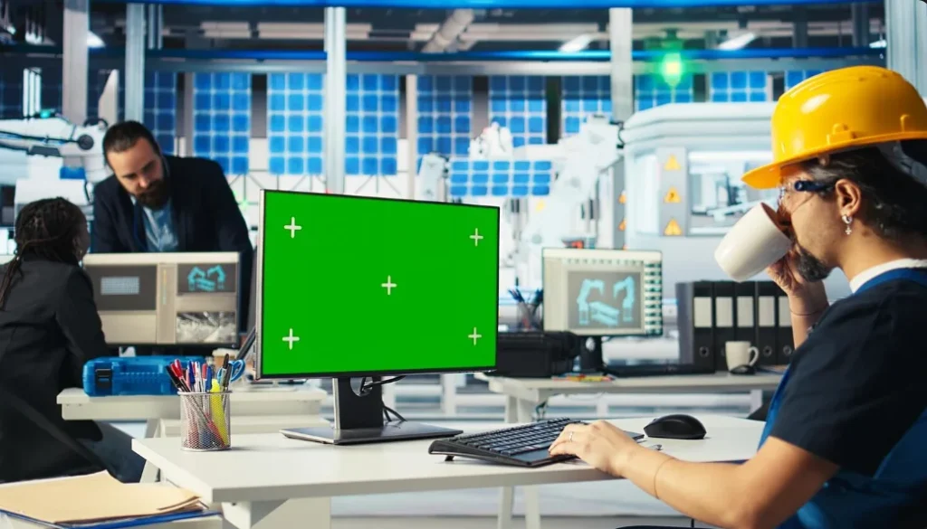 monitors workers location and vital signs