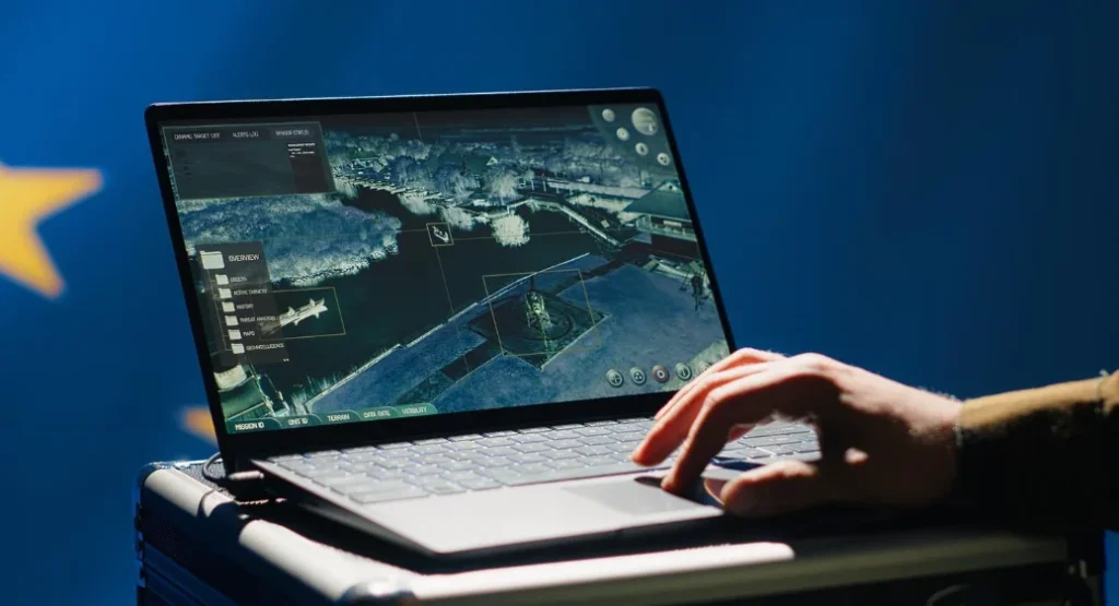 monitors workers location and vital signs